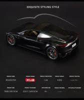 Modelo De Coche Tesla Roadster Deportivo a Escala 1:24 En Aleación Metal Juguetes Para Niños Decoración Colectiva Para Hogar Regalo Para Niños Mayores De 14 Años - details 6