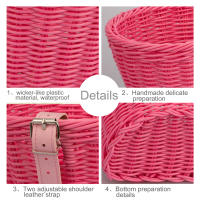 Cesta De Bicicleta Frontal Ajustable De Rotura Multifuncional Cesta De Paja Tradicional Regalo Vintage Para Colegas Y Amigos - details 4