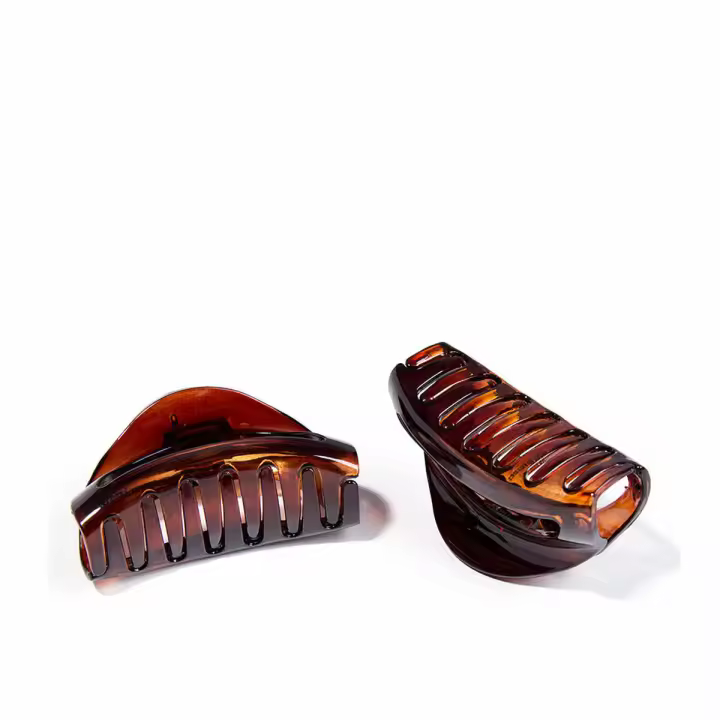 Pinzas para el Cabello Inca Pinza Grande Marrón 2 Unidades - 1