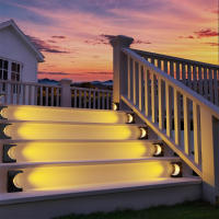 Lámpara Solar LED De Escalera Exterior Impermeable Para Decoración De Balcones Patio Puerta Frontal Y Valla Iluminación De Camino Moderna ABS IP65 - details 12