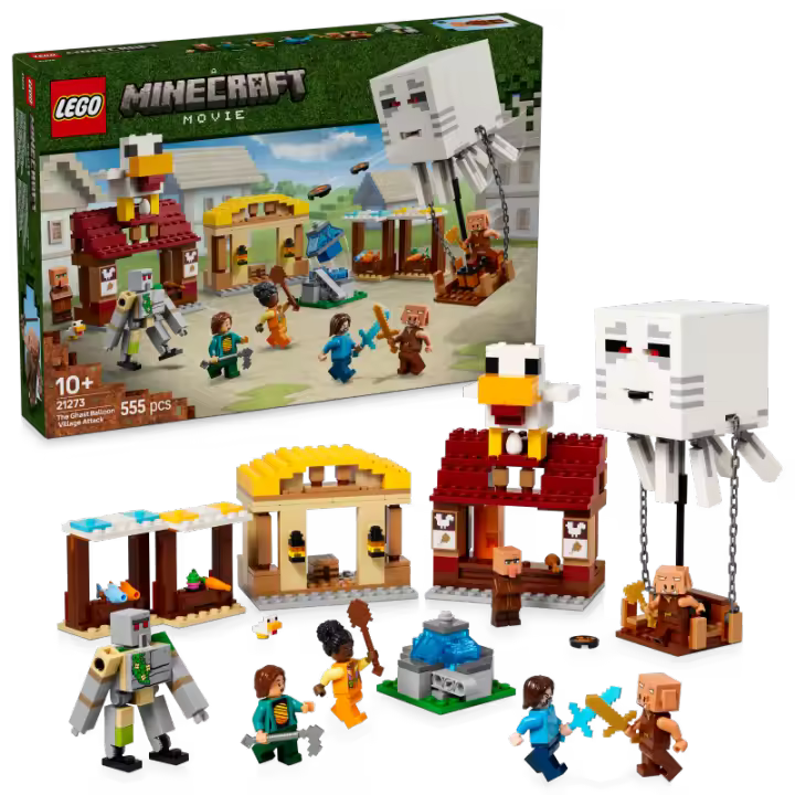 LEGO 21273 El Ataque a la Aldea del Globo de Ghast Minecraft contiene 555 piezas - edad 10+ años. 25L21273 - 1