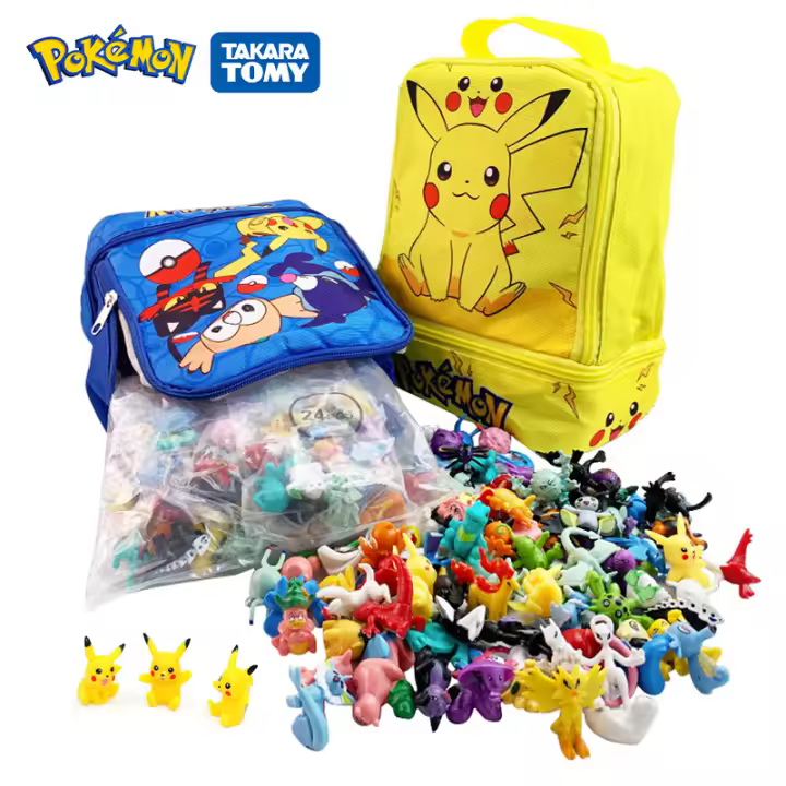 Juego De Figuras De Acción Pokemon 24-144pcs Colección De Mini Toy Figurines De Elfos Y Monstruos Anime Película Y TV Juguetes Educativos Para Niños Regalo De Cumpleaños - 1