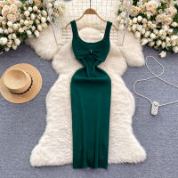 Vestido De Encaje Sin Hombros Para Mujer REALEFT Verano Elegante Sólido Ajustado Con Lazo Estilo Bodycon Para Fiesta - details 0