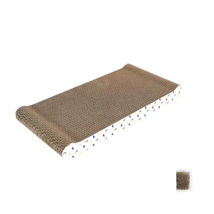 Tablero De Rasguñado Para Gatos De Cartón Duradero Con Níscopia Reversible Para Interiores Matriz De Rasguñado Para Gatos - 1