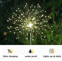 Lámpara De Jardín Solar Poder Firework Estrella Saludable Stake Iluminación Exterior Decoración De Navidad Para El Jardín - details 2