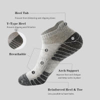 6 Pares De Calcetines Deportivos Para Hombre Antideslizantes Algodón Transpirables Desodorantes Para Correr Básquetbol Ciclismo - details 5
