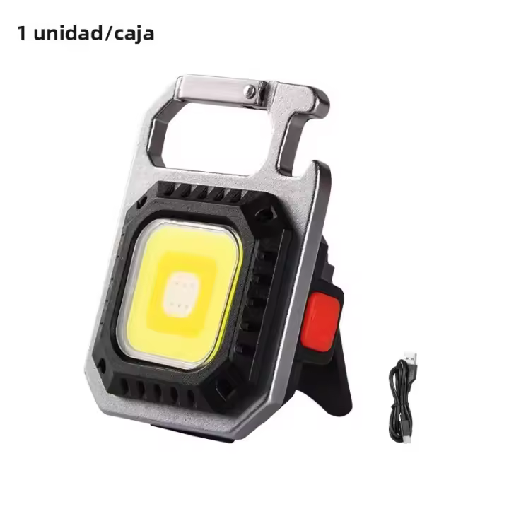 Portátil multifuncional de llave magnética impermeable y recargable por USB Luz Fuerte para emergencias y exterior Interior - 1