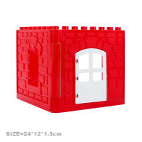 Bloques De Construcción Grandes Casa Arquitectónica Con Ventanas Muros Techo Accesorios De Escena Y Mobiliario Juguete Educativo Para Niños - details 11