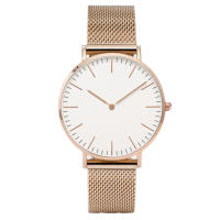 Reloj De Mujer De Lujo En Color Rosa Oro Con Dial De Concha Y Correa De Malla Reloj De Cuarzo Para Damas Moda Casual - details 16