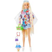 Muñeca Barbie extra flores articulada rubia flower power con mascota Mattel (HDJ45) - details 1