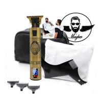 MISTIK  Maquinilla de afeitar y cortar pelo Kit de corte de barba Barbería en casa Kit de cuidado personal Afeitadora USB Regleta Babero o recoge pelo para espejo Buda 2.0 Maquina Hombre regalo reyes navidad MISTIK BEAUTY MADRID - details 1