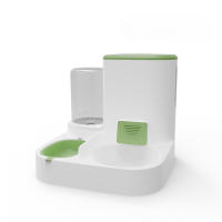 Dispensador Automático Para Gatos Cuenco De Alimentos Y Agua Para Perros Suministros Para Mascotas Plástico Cuadrado - details 2