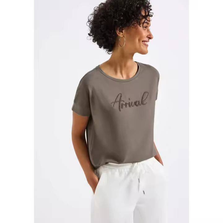 Street One Mod. PS323579 - Camiseta manga corta con texto bordado para mujer - 1