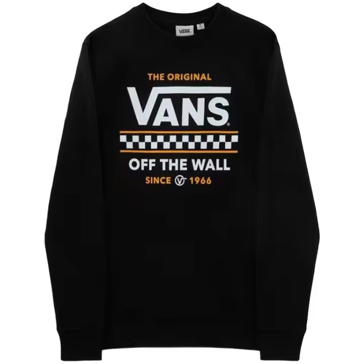 Sudadera Vans Stackton Crew para hombre en color negro - 1