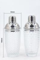 Juego De Cocacola De Vidrio Lujo Con Tapa De Acero Inoxidable Antifugas Y Strainer Para Hacer Martinis Y Mocktails Para Uso Doméstico Y Barra - details 8