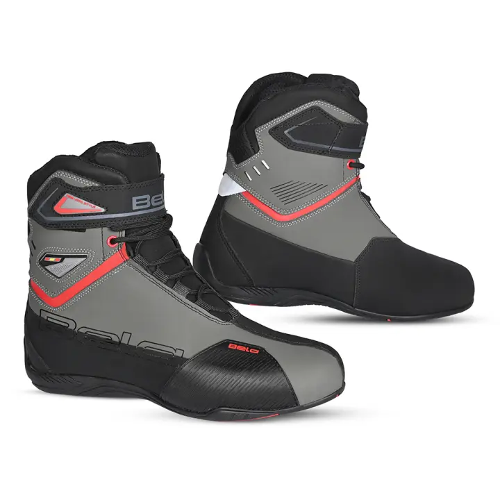 Botas para hombre Bela Blaze de BELA : negro, gris y rojo - 1