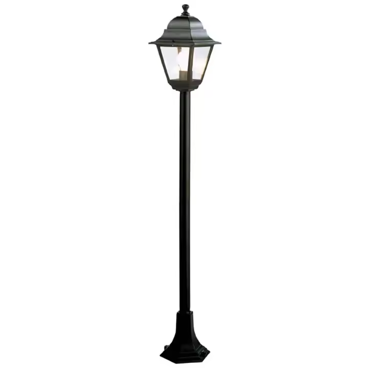 Farol Jardín Con Columna 1,2 Metros Negro - 1