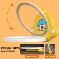 Kit De Bola De Basquet Para Niños Con Estándar Ajustable Juguete Deportivo Creativo De Animales Divertido Para Jugar Interior Y Exterior - details 1