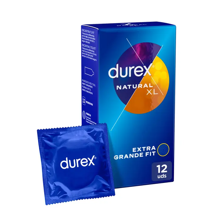 Durex - Preservativos Natural XL, el clásico de durex, para Mayor Sensación Packs 12-24 condones para un sexo seguro - 1