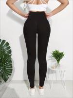 Pantalones De Yoga Para Mujer Cintura Alta Sin Costuras Levantamiento De Glúteos Elásticos Slimming Running Fitness Pants - details 7