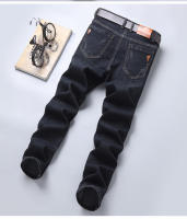 Jeans Rectos Para Hombre Moda 2024 Pantalones Slim Fit Elásticos Y Cómodos Trajes De Negocios Denim Suave Ropa Masculina De Marca - details 14