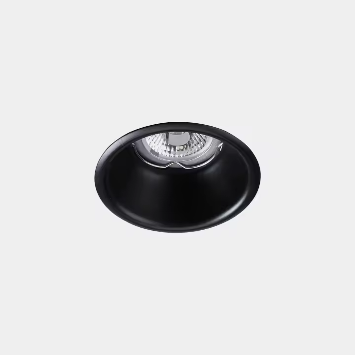 LEDS C4 Downlight Dome Plafón Led de Ø120 Negro Ip23 - Iluminación Hacia Abajo - 1