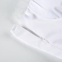 Vestido De Verano Elegante Heyoungirl Con Encaje Y Alzas En Los Hombros Y Aros En Blanco Estilo Princesa A-Line Con Protecciones De Seno Chic Para Vacaciones - details 9