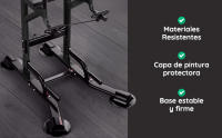 ManiBoom Maquina Dominadas Multifuncional Altura REGULABLE 2,35m SOPORTA 220kg - Estacion de Entrenamiento y Musculacion con Barra de Fondos para Gym y Calistenia en Casa, Pull up Station Power Rack - details 9