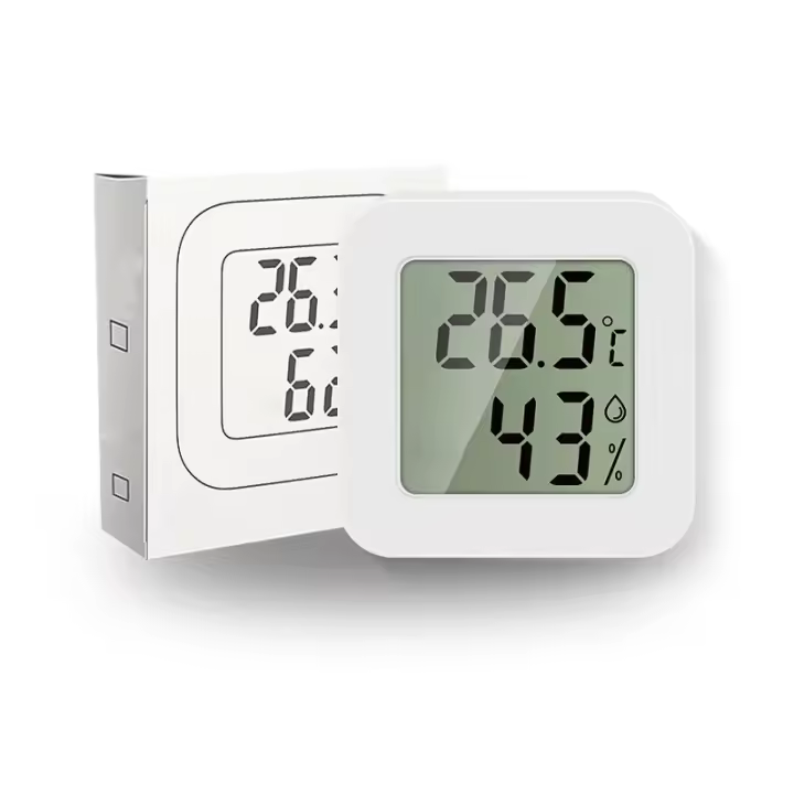 Mini Termómetro Y Higrómetro Digital LCD De Alta Precisión Para El Hogar Sensor De Temperatura Interior - 1