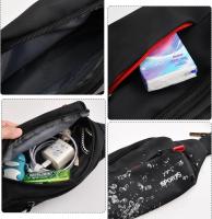 Riñonera Mujer Hombre, Riñonera Deportiva Negro con 3 Bolsillos y cinturón Ajustable, Bolsa de Cintura Hombre Impermeable para Entrenamiento al Aire Libre Viajes Correr Senderismo Moto - details 1