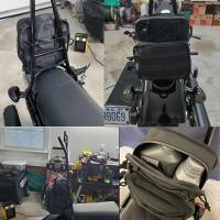 Bolsa T-Bar Molle Universal Para Harley Softail Low Rider ST Bobber Cafe Racer Estilo Club Resistente Al Agua Y Al Desgaste Con Cremallera Y 4 Fijaciones Velcro - details 5