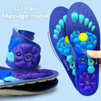 1/2Pair De Plantillas Terapéuticas Magnéticas Para Apoyo Arco Ortopédico Masaje Del Pie Y Acupuntura Insertos De Zapatilla Deportiva Material EVA - details 0