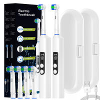 Juego De 2 Brocas Eléctricas Inteligentes Con 4 Modos Recargables Compatible Con Cabezas De Reemplazo Oral B Para Adultos - details 0