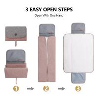 Alfombrilla De Cambio Para Bebé Recién Nacido Plegable Y Resistente Al Agua Multifuncional Portátil Matrícula De Pañales Para Niños Y Niñas De 0 a 12 Meses - details 7
