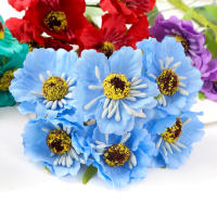 2/5Pcs Bouquet De Flores Artificiales Daisy Para Decoración De Hogar Y Bodas Adorno Para Scrapbooking Y Manualidades - details 4