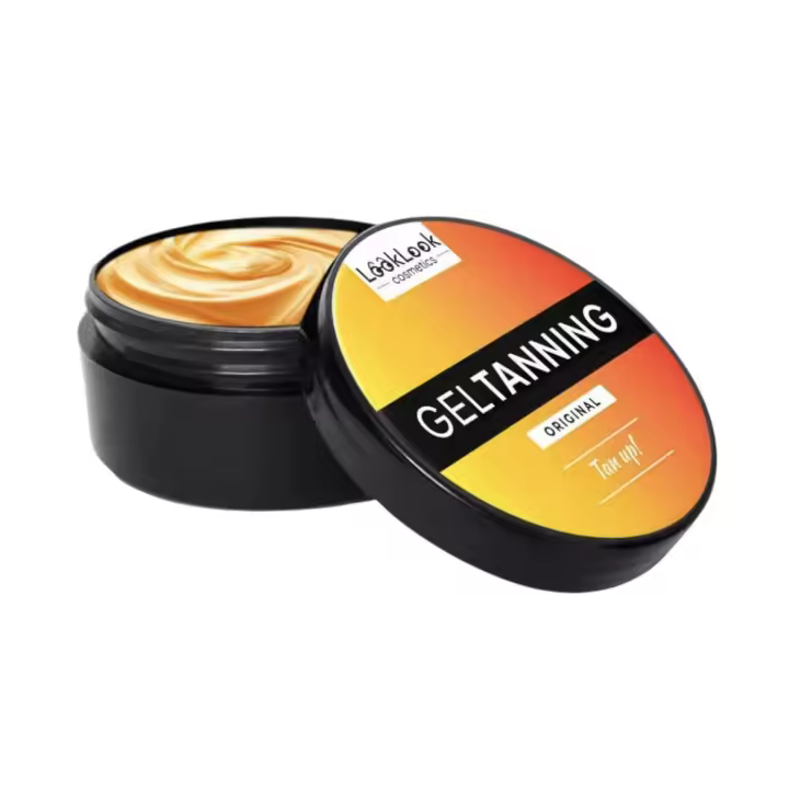 Crema bronceador para Cara y Cuerpo de 200g, Bronceador de Larga duración, bronceador para la piel, Protección solar, loción autobronceadora Natural nutritiva. - 1