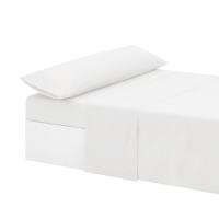 Juego de sábanas blancas Descansín, suaves y confortables - 3 piezas - Bajera, Sabana y Almohada - details 3