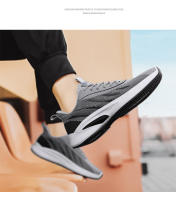 Nuevos zapatos casuales de otoño para hombre, zapatos deportivos tejidos voladores para hombre, zapatos para correr transpirables y cómodos para hombre - details 4