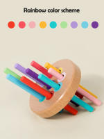 Juguetes Montessori De Madera Para Niños Edad 1-3 Años Juego De Alineación Sensorial Y Desarrollo De Habilidades Motoras Finas Regalo Educativo - details 11