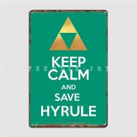Cartel De Película Retro Legend of Zelda save Hyrule Para Decoración De Pared Vintage Para Garage Bar Man Cave Sin Marco - details 1