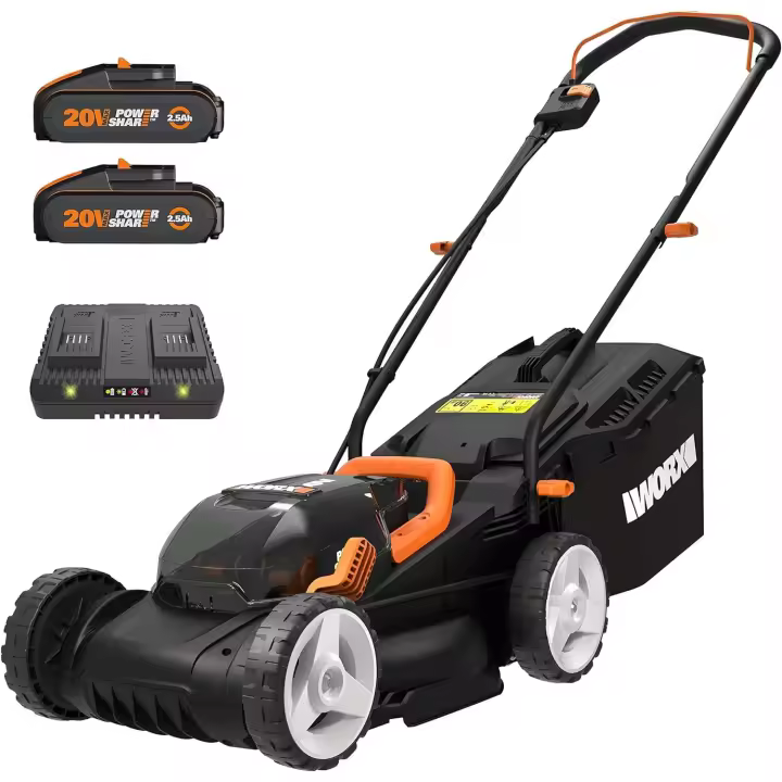 Worx WG779E Cortacésped de 34 cm 40V (con 2 baterías y cargador) - 1