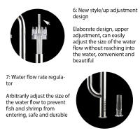 Filtro De Acero Inoxidable ZRDRA Para Acuario Accesorios Externos Inlet Y Outlet Para Eliminar Película De Aceite Tubo De Lirio - details 11