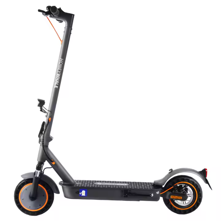 HONEYWHALE E9 MAX Patinetes Electricos Adultos Plegable Scooter Freestyle con neumático 10 pulgadas, certificación ABE, motor potente 500W, BateríA De Bicicleta EléCtrica 36v 10Ah, alcance máximo de 40km, sistema de freno mecánico de suspensión dual - 1