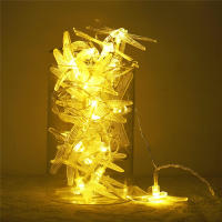 Luces De Hiedra De 40 LED Dragonfly Decorativas Luz Fae Tirada De Batería Para Decoración De Dormitorio Boda Navidad - details 6