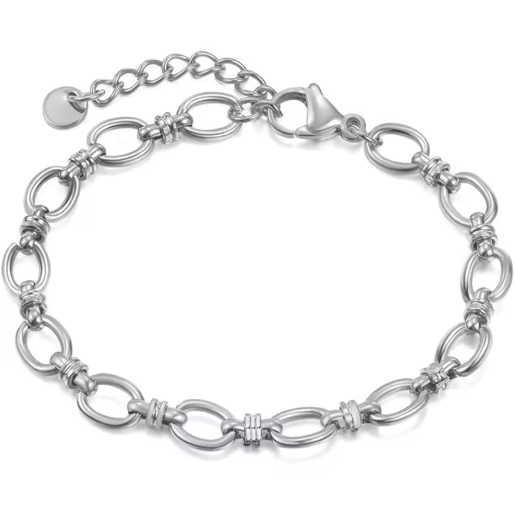 Pulseras de Maple inlable para Mujer, Color Plata y Gold, 21,0 Zentimeter, inlable Maple - 1