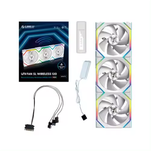 VENTILADOR 120X120 LIAN LI UNIFAN SL WIRELESS WHITE - 1