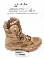 Botas De Motocicleta Para Hombres Botas Tácticas Botas De Desierto Para Fuerza Especial Botas De Senderismo Al Aire Libre Zapatos De Seguridad De Tobillo - details 5