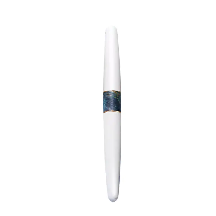 Nueva RIIMOO 518 Pluma Fuente De Metal EF F Nib Minimalista En Negro Y Blanco Regalo De Negocios De Alta Gama Suministros De Escritura Para Escuela Y Oficina - 1