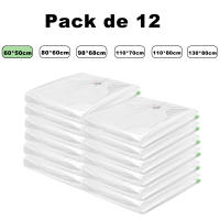 AYA MARKT Bolsas de Vacío para Almacenamiento, incluyen Boca para Aspirador, con Doble Cremallera, Bolsas Vacío Ropa Aspiradora Ahorro de Espacio Para Guardar Ropa, Edredones, Almohadas, MantasTransparente - details 2