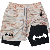 Shorts De Correr Para Hombre 2024 Shorts De Gimnasio De Dos Niveles Para Entrenamiento Rápido Y Secado Tratamiento De Sportwear Y2K - details 4